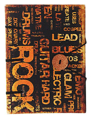 Handmade Printed Cardboard Journal Diary with Buckle Lock Unruled 200 Pages Notepad Personal Diaries for Men and Women -1