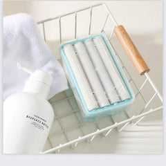 Roller Soap Holder, Easy Cloth Plastic Washing Soap Roller, Dispenser Case with Lid Having Roller Viral Soap Roller