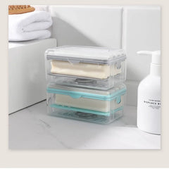 Roller Soap Holder, Easy Cloth Plastic Washing Soap Roller, Dispenser Case with Lid Having Roller Viral Soap Roller