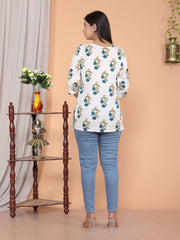 Women's Short Kurti Tops for Jeans | Stylish Rayon Kurta for Girls | Trendy Ethnic Short Kurta for Daily & Office Wear PR30