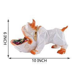 Decoration Cool Bear Showpiece for Home Shelves Decor Item, Home Kitchen Decor,Office Decor,Resin, Multifunctional,Phone,Wallets-Unique Shelf & Tabletop Decoration (Grey)