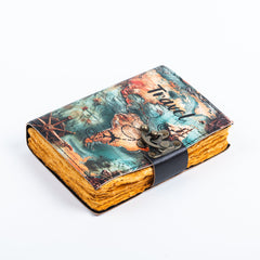 Vintage Leather Journal Dairy - Unruled Notebook Diary for Traveler