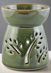 Olive Green Ceramic Diffuser – Handcrafted Serenity for Your Space