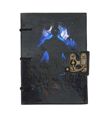 Handmade Printed Cardboard Journal Diary with Buckle Lock Unruled 200 Pages Notepad Personal Diaries for Men and Women -1