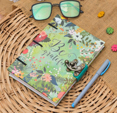 Handmade Printed Cardboard Journal Diary with Buckle Lock Unruled 200 Pages Notepad Personal Diaries for Men and Women -1