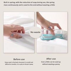 Roller Soap Holder, Easy Cloth Plastic Washing Soap Roller, Dispenser Case with Lid Having Roller Viral Soap Roller