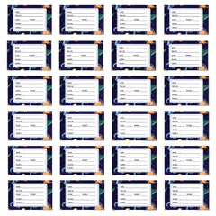 Customized Name Stickers for School Books & Copies –24 Pcs Set