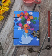 Handmade Printed Cardboard Journal Diary with Buckle Lock Unruled 200 Pages Notepad Personal Diaries for Men and Women -1