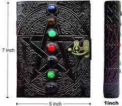 Leather Journal Diary with metal lock vintage Journal handmade 200 pages white unruled|travel Diary|personal journal -1