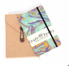 Marbled Printed Cover Hardbound Diary Journal