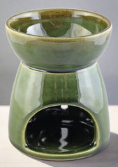 Olive Green Ceramic Diffuser – Handcrafted Serenity for Your Space