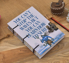 Handmade Printed Cardboard Journal Diary with Buckle Lock Unruled 200 Pages Notepad Personal Diaries for Men and Women -1