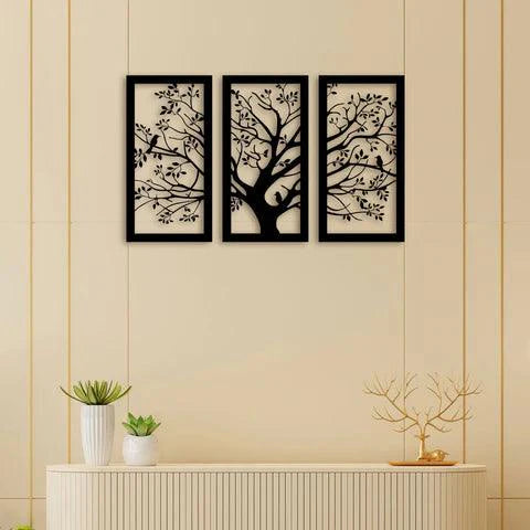 3 Piece Big Tree Metal Wall Art