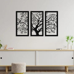 3 Piece Big Tree Metal Wall Art