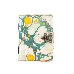 Vintage Leather Bound Diary with Mother of Earth Print