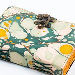 Vintage Leather Bound Diary with Mother of Earth Print