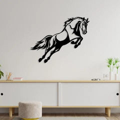 Jumping Horse Metal Wall Art