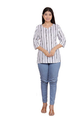 Women's Short Kurti Tops for Jeans | Stylish Rayon Kurta for Girls | Trendy Ethnic Short Kurta for Daily & Office Wear PR38