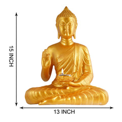 Gautam Buddha Statue Showpiece Idol Figurine for Feng Sui, Vastu, Home Decor, Office, Diwali, Gifting, Living Room, Bedroom, Study Table -27