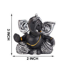 Ganesha Statue Showpiece Idol Shriganesh Bhagwan Murti / Home, Office Decor / Car Dashboard Ganpati / Lord Vinayaka Statue God of Luck & Success Sculpture / Gift Items -05
