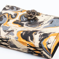 Vintage Leather Bound Diary with Mother of Earth Print