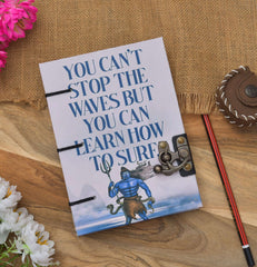 Handmade Printed Cardboard Journal Diary with Buckle Lock Unruled 200 Pages Notepad Personal Diaries for Men and Women -1