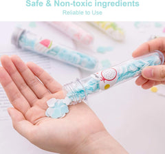 2 Pcs Portable Disposable Paper Soap Round Heart-shaped Mini Slice Sheets for Outdoor Washing Cleaning Hand Travel Camping Hiking (Random Color)