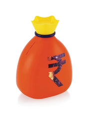 Plastic Money Saving Bank for Kids – Coin Bank in Rupee Bag Shape (Random Color)