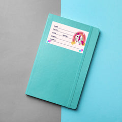 Customizable Unicorn Design School Book Labels (24-pack)
