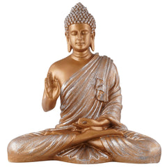 Gautam Buddha Statue Showpiece Idol Figurine for Feng Sui, Vastu, Home Decor, Office, Diwali, Gifting, Living Room, Bedroom, Study Table -27