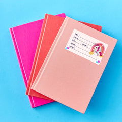 Customizable Unicorn Design School Book Labels (24-pack)