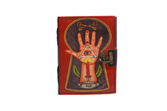 Genuine Leather Diary | Vintage Handmade Leather Journal | Premium Antique String Closure | 200 Handmade Deckle Edge Antique Pages -1