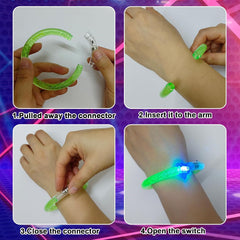 LED Bracelets – Light-Up Party Favors for Birthday, Wedding & Festivals (1 Pack)