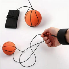 1 pc Mini Wrist Fidget Ball with Wristband, Comfort Grip Elastic Sports Ball, Durable Thermoplastic Polyurethane, Space & Moon Pattern, for Outdoor Fun and Exercise