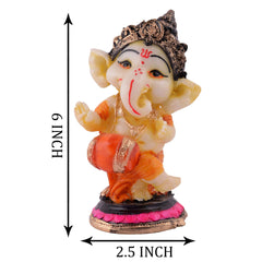 Ganesha Statue Showpiece Idol Shriganesh Bhagwan Murti / Home, Office Decor / Car Dashboard Ganpati / Lord Vinayaka Statue God of Luck & Success Sculpture / Gift Items -05