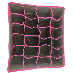 Large Capacity Fabric Closet Organizer – 24-Grid Drawer Divider (Random Color)