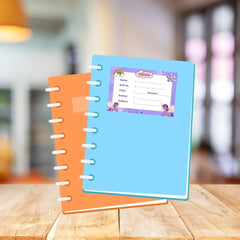 Customized Name Sticker for School Books & Copys, 24 Labels