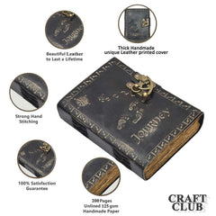 Genuine Leather Diary | Vintage Handmade Leather Journal | Premium Antique String Closure | 200 Handmade Deckle Edge Antique Pages -1