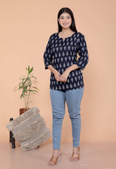 Women's Short Kurti Tops for Jeans | Stylish Rayon Kurta for Girls | Trendy Ethnic Short Kurta for Daily & Office Wear PR10