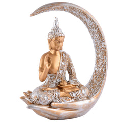 Gautam Buddha Statue Showpiece Idol Figurine for Feng Sui, Vastu, Home Decor, Office, Diwali, Gifting, Living Room, Bedroom, Study Table -27