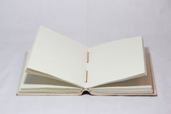 Vintage Handmade Genuine Leather Journal | Premium Antique button Closure | 200 Handmade White Pages -1