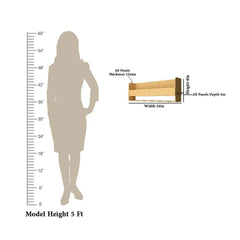 Minimalistic Design Artistic Backlit Wall Mounted Mini Bar Shelf in Light Oak Finish