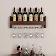 Modern Wooden Backlit MDF Bar Mini Bar Shelf Cabinet in Walnut Finish