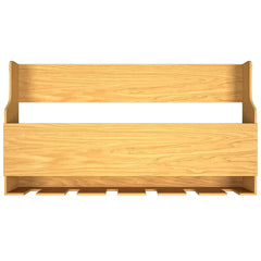 Minimalist Designer Backlit MDF Wall Mounted Mini Bar Shelf in Light Oak Finish