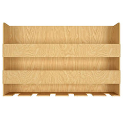 Aesthetic Look Backlit Wooden Wall Mounted Mini Bar Shelf in Light Oak Finish