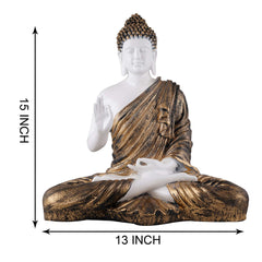 Gautam Buddha Statue Showpiece Idol Figurine for Feng Sui, Vastu, Home Decor, Office, Diwali, Gifting, Living Room, Bedroom, Study Table -27