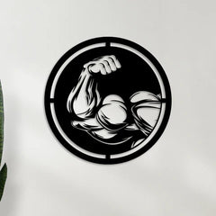 Bigger Biceps Metal Wall Art