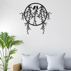 Bird Sitting Metal Wall Art