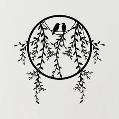 Bird Sitting Metal Wall Art