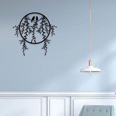 Bird Sitting Metal Wall Art